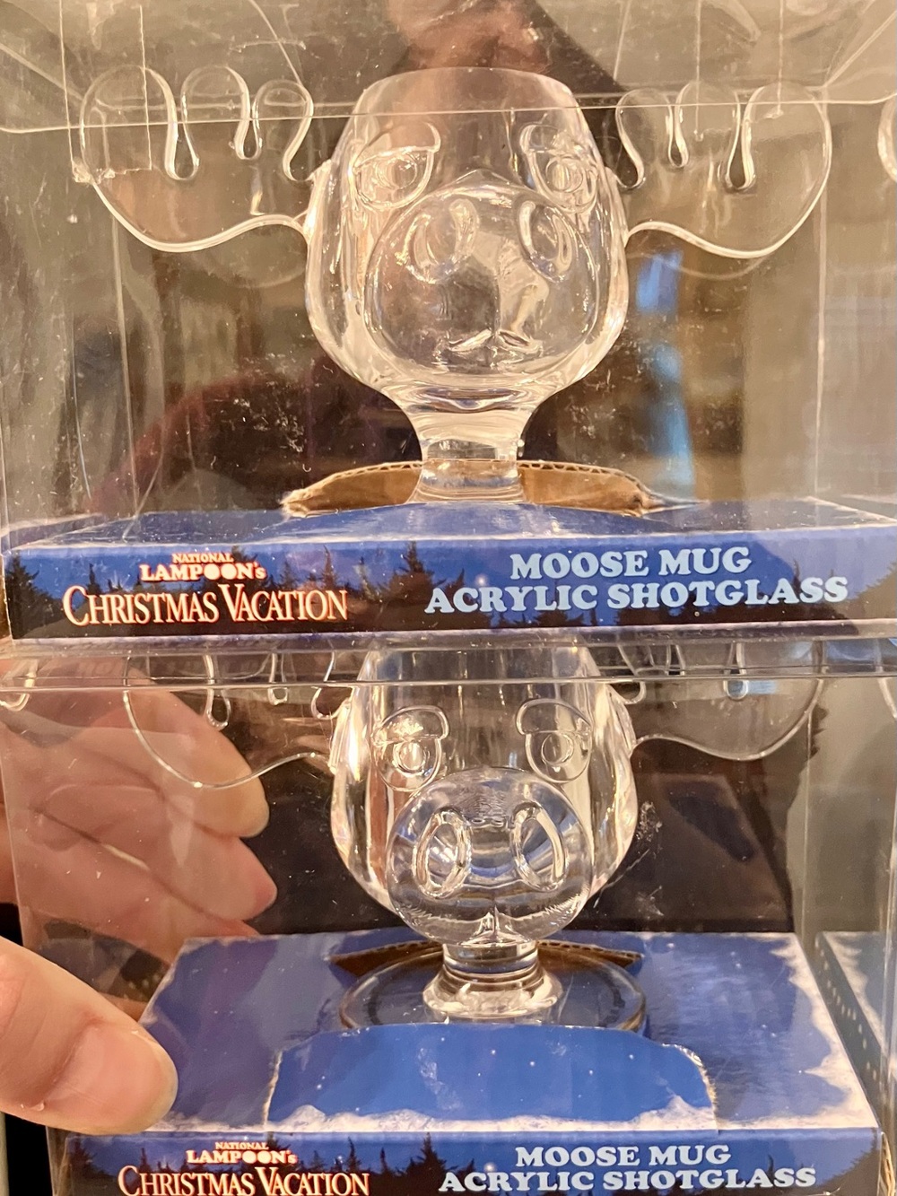 National Lampoons Christmas Vacation movie Marty Moose acrylic shot glasses